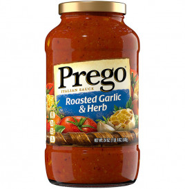 Prego Roasted Garlic & Herb Italian Sauce  Glass Jar  680 grams
